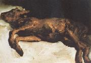 Vincent Van Gogh New-Born Calf Lying on Straw (nn04) painting